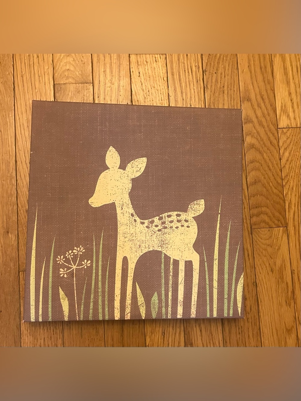 Woodland Deer Wall Decor Canvas Picture